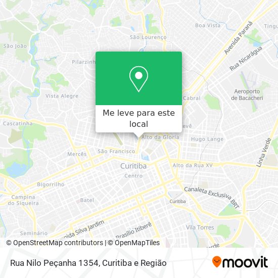 Rua Nilo Peçanha 1354 mapa