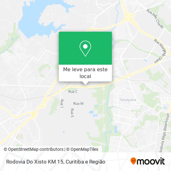Rodovia Do Xisto KM 15 mapa