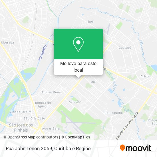 Rua John Lenon 2059 mapa