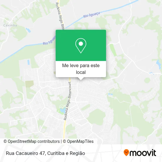 Rua Cacaueiro 47 mapa
