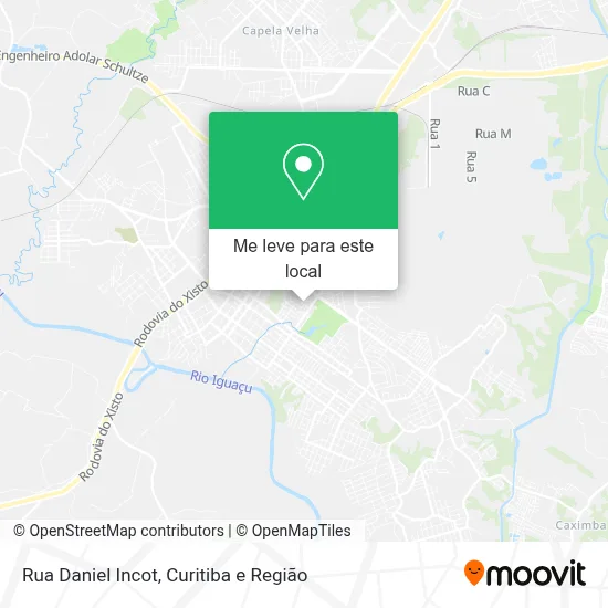 Rua Daniel Incot mapa