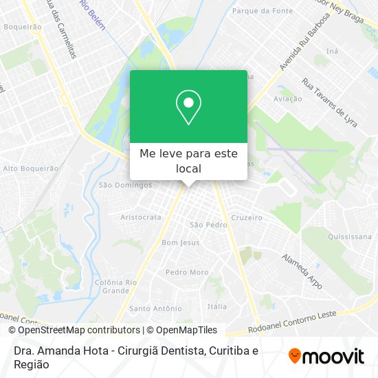 Dra. Amanda Hota - Cirurgiã Dentista mapa
