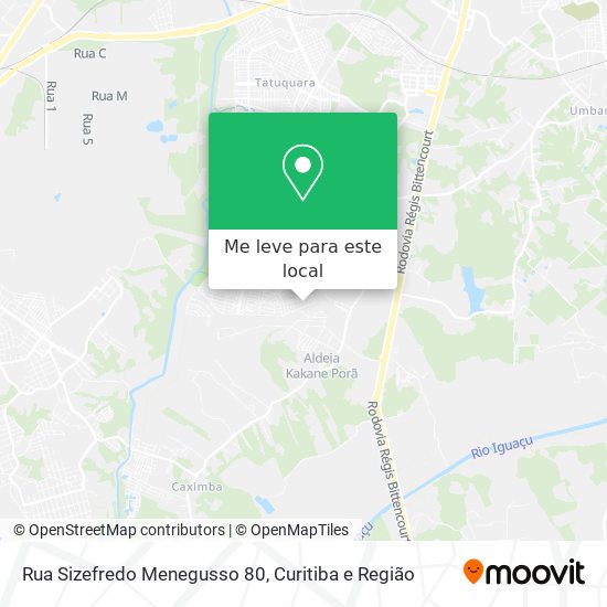 Rua Sizefredo Menegusso 80 mapa