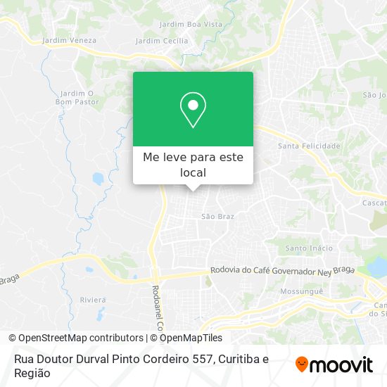 Rua Doutor Durval Pinto Cordeiro 557 mapa