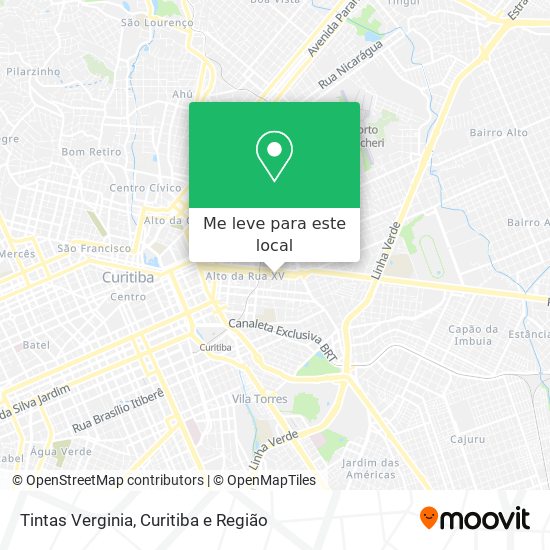 Tintas Verginia mapa