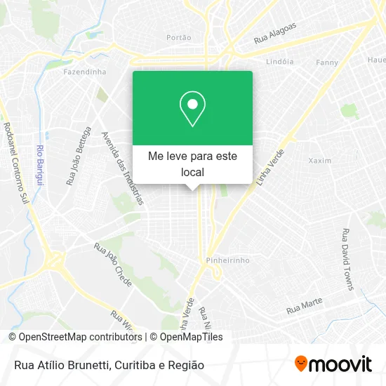 Rua Atílio Brunetti mapa