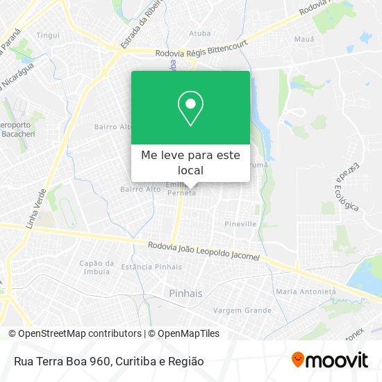 Rua Terra Boa 960 mapa