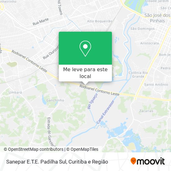 Sanepar E.T.E. Padilha Sul mapa