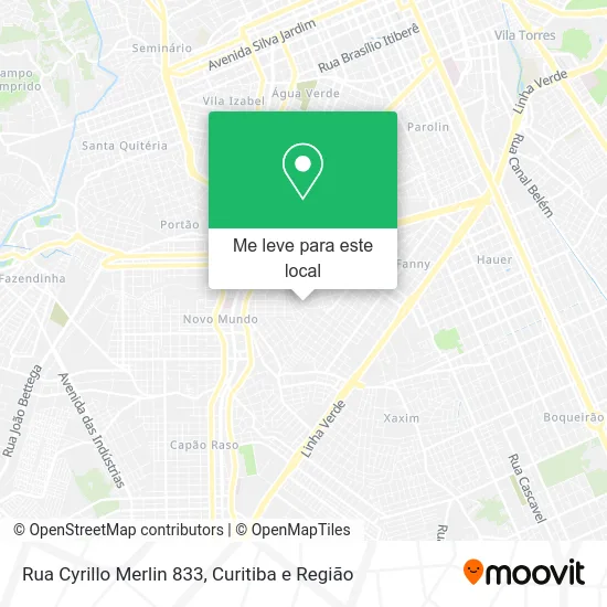 Rua Cyrillo Merlin 833 mapa
