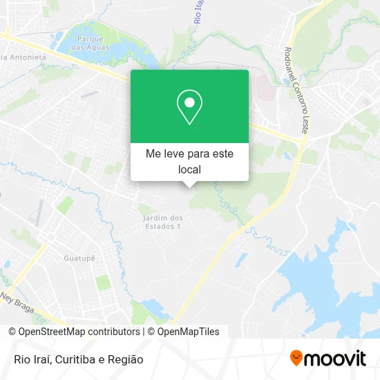 Rio Iraí mapa