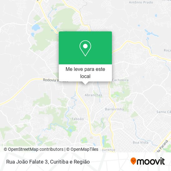 Rua João Falate 3 mapa