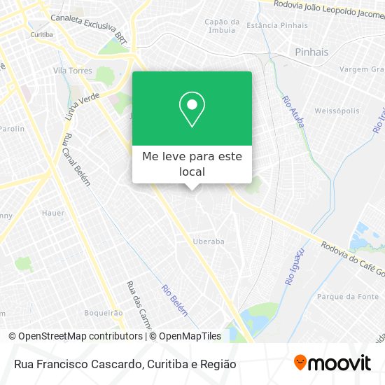 Rua Francisco Cascardo mapa