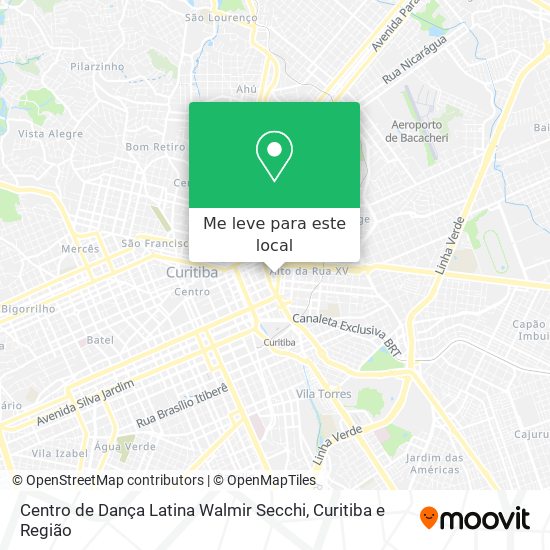 Centro de Dança Latina Walmir Secchi mapa