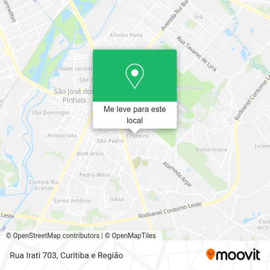 Rua Irati 703 mapa