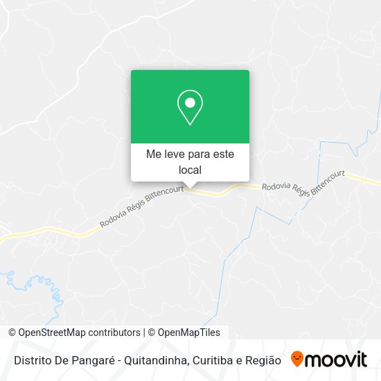 Distrito De Pangaré - Quitandinha mapa