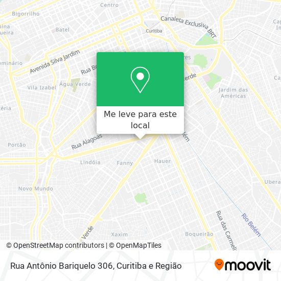 Rua Antônio Bariquelo 306 mapa