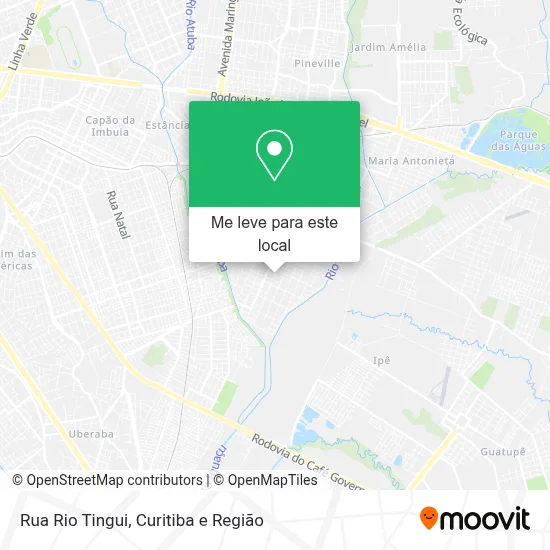 Rua Rio Tingui mapa
