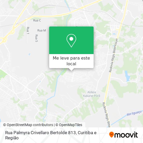 Rua Palmyra Crivellaro Bertolde 813 mapa