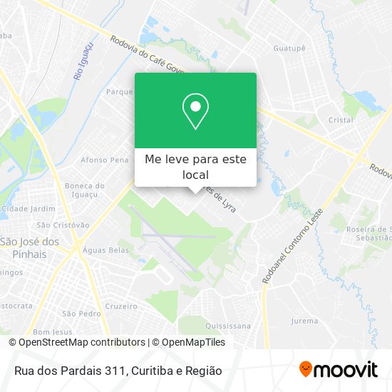 Rua dos Pardais 311 mapa