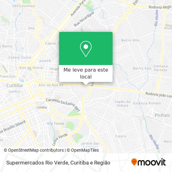 Supermercados Rio Verde mapa