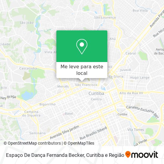 Espaço De Dança Fernanda Becker mapa