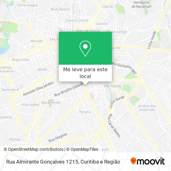 Rua Almirante Gonçalves 1215 mapa