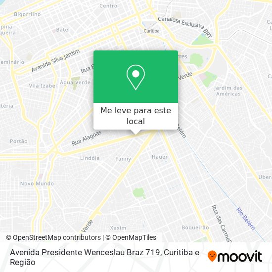 Avenida Presidente Wenceslau Braz 719 mapa