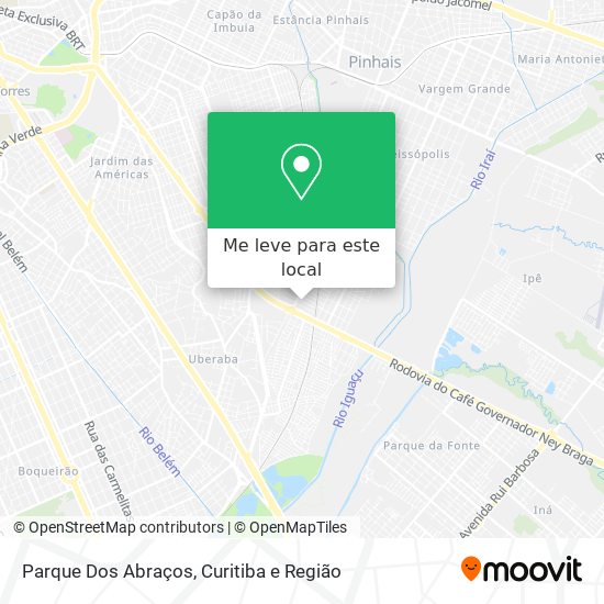Parque Dos Abraços mapa