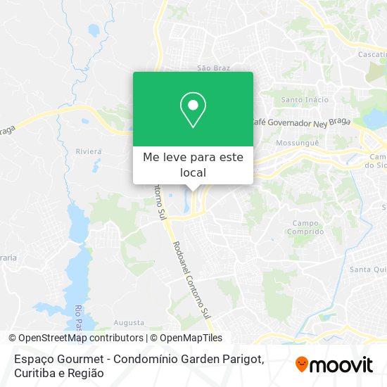 Espaço Gourmet - Condomínio Garden Parigot mapa
