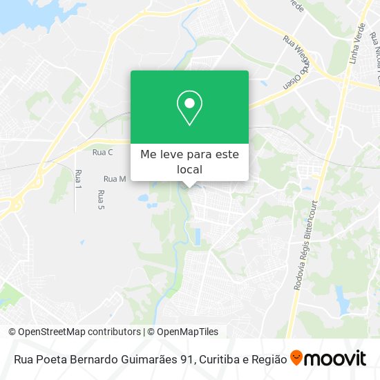 Rua Poeta Bernardo Guimarães 91 mapa