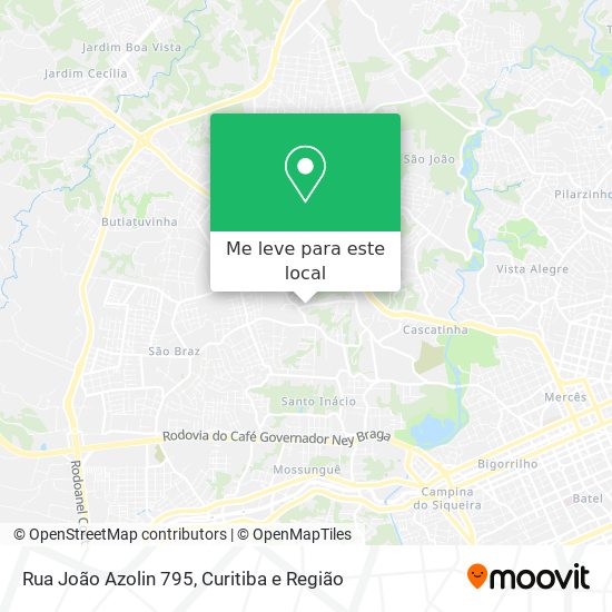 Rua João Azolin 795 mapa