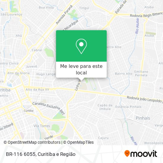 BR-116 6055 mapa