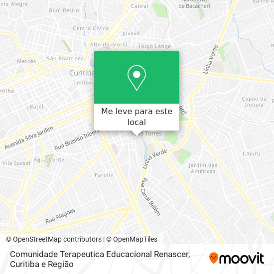 Comunidade Terapeutica Educacional Renascer mapa