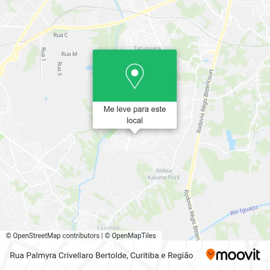 Rua Palmyra Crivellaro Bertolde mapa