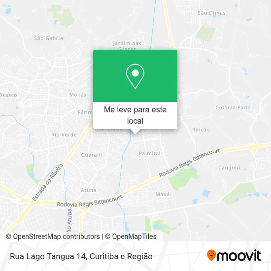 Rua Lago Tangua 14 mapa