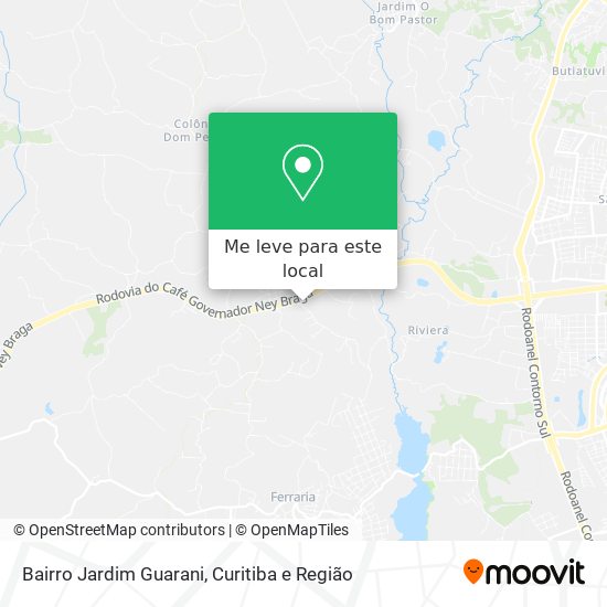 Bairro Jardim Guarani mapa