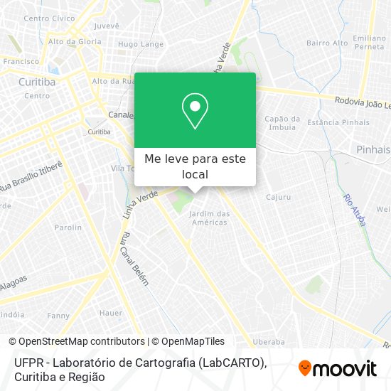 UFPR - Laboratório de Cartografia (LabCARTO) mapa