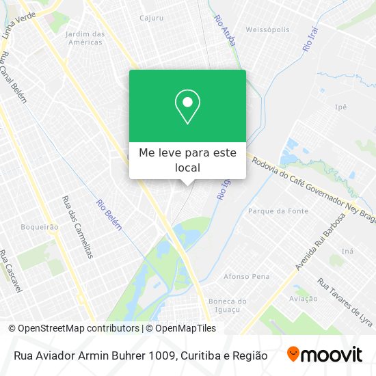Rua Aviador Armin Buhrer 1009 mapa
