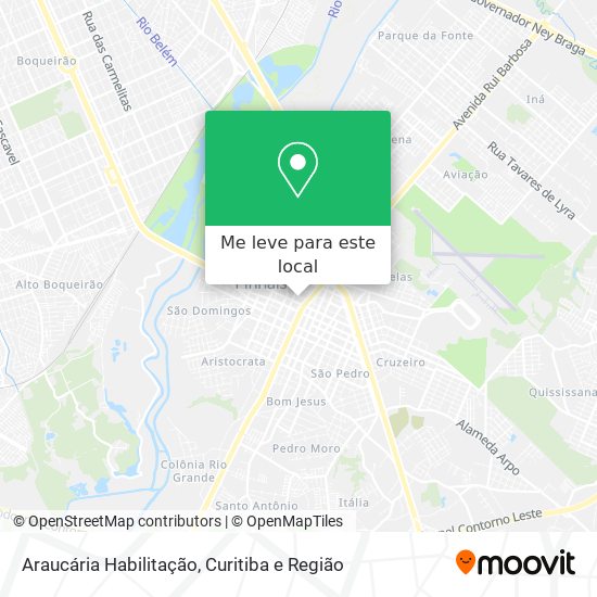 Araucária Habilitação mapa