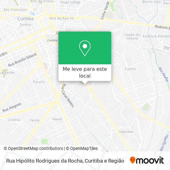 Rua Hipólito Rodrigues da Rocha mapa