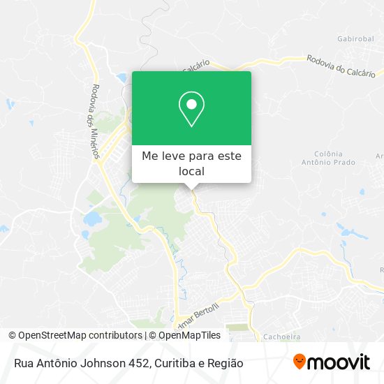 Rua Antônio Johnson 452 mapa