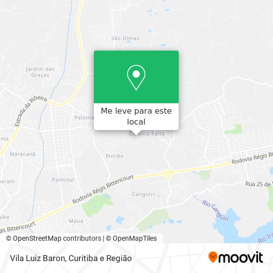 Vila Luiz Baron mapa