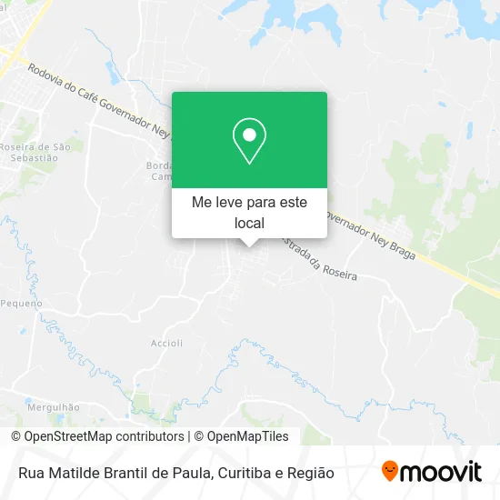 Rua Matilde Brantil de Paula mapa