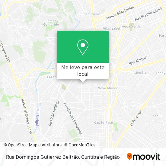 Rua Domingos Gutierrez Beltrão mapa