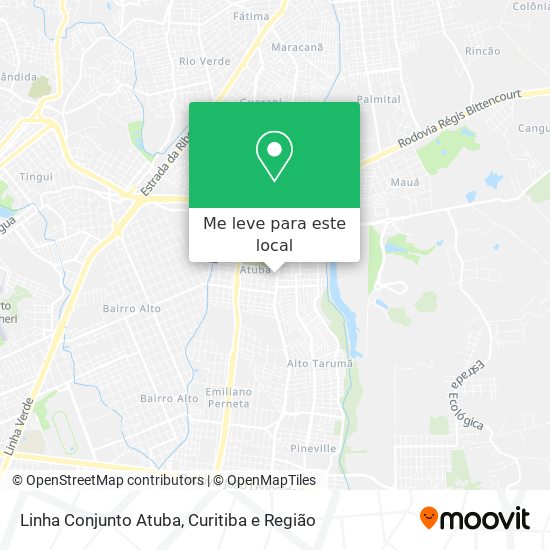 Linha Conjunto Atuba mapa