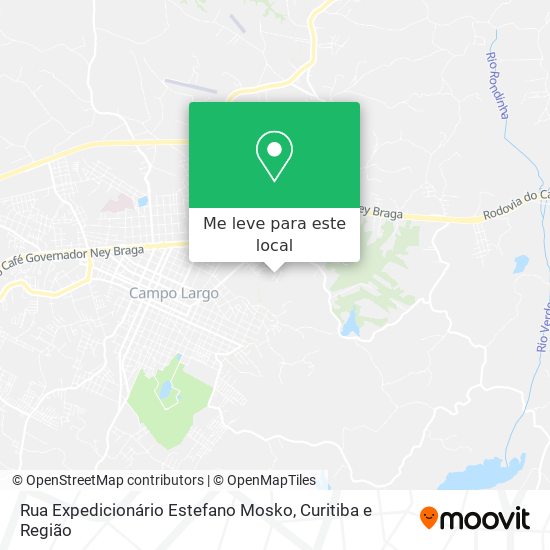 Rua Expedicionário Estefano Mosko mapa
