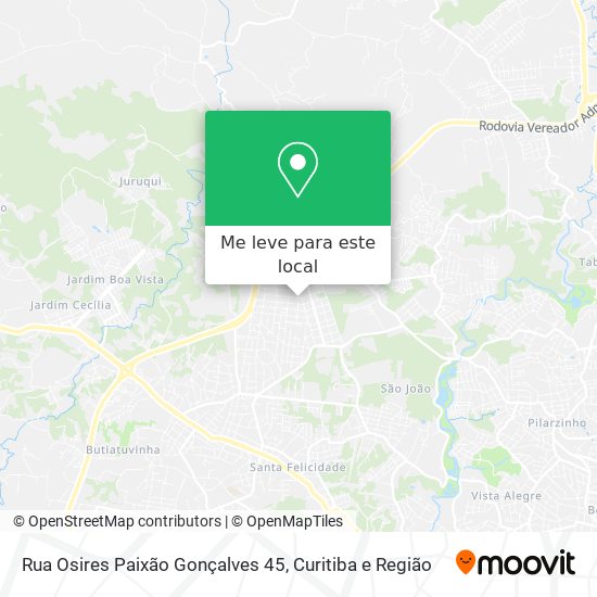 Rua Osires Paixão Gonçalves 45 mapa