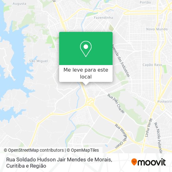 Rua Soldado Hudson Jair Mendes de Morais mapa