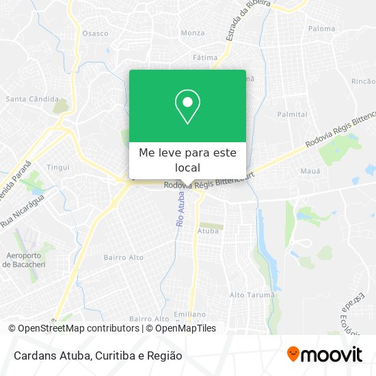 Cardans Atuba mapa