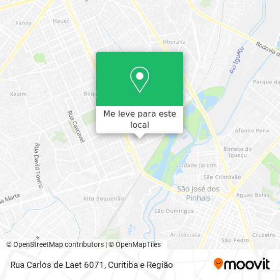 Rua Carlos de Laet 6071 mapa